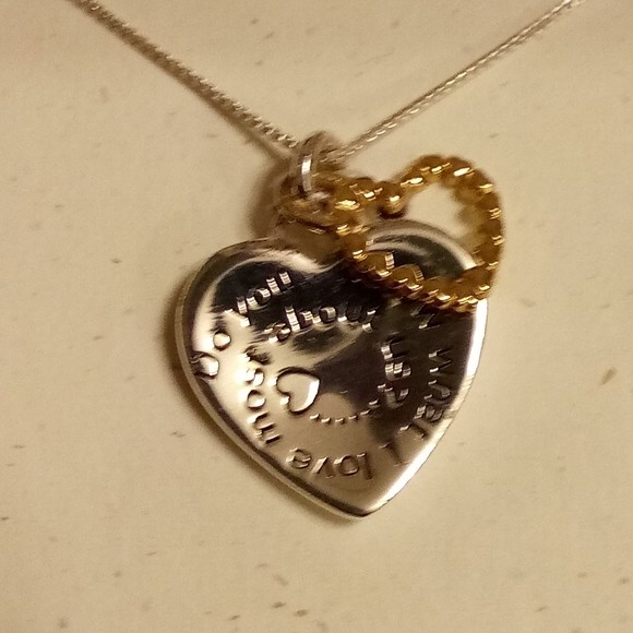 Sterling silver heart necklace - Picture 5 of 8